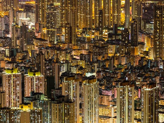 Illustration for article titled ¿Dónde empiezan y dónde acaban los edificios en esta foto de Hong Kong?